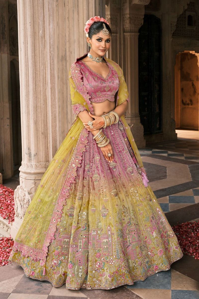 Trendy Silk Designer Bridal Lehenga Choli for Wedding and Reception