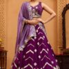 Enticing Silk Designer Indo-Western Lehenga Choli for Wedding and Reception