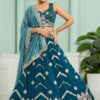 Irresistible Silk Designer Indo-Western Lehenga Choli for Wedding and Reception