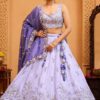 Captivating Tissue Designer Indo-Western Lehenga Choli for Engagement and Reception