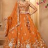 Lovely Tissue Designer Indo-Western Lehenga Choli for Wedding, Engagement, and Reception