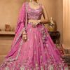 Charming Tissue Designer Indo-Western Lehenga Choli for Wedding, Engagement, and Reception