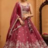 Creative Tissue Designer Indo-Western Lehenga Choli for Engagement and Reception