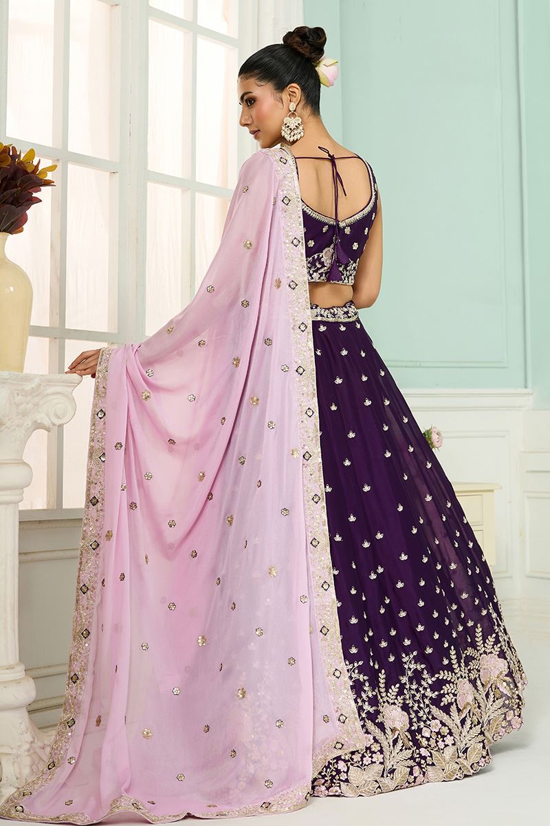 Gorgeous Georgette Designer Indo-Western Lehenga Choli for Wedding and Reception