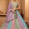 Heavenly Georgette Designer Indo-Western Lehenga Choli for Wedding and Reception