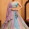 Magnificent Georgette Designer Indo-Western Lehenga Choli for Wedding and Reception