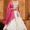 Royal Silk Designer Indo-Western Lehenga Choli for Engagement and Reception