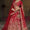 Striking Heavy Pure Silk Designer Bridal Lehenga Choli for Wedding