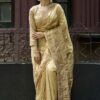Flawless Silk Designer Saree for Engagement, Sangeet, and Parties