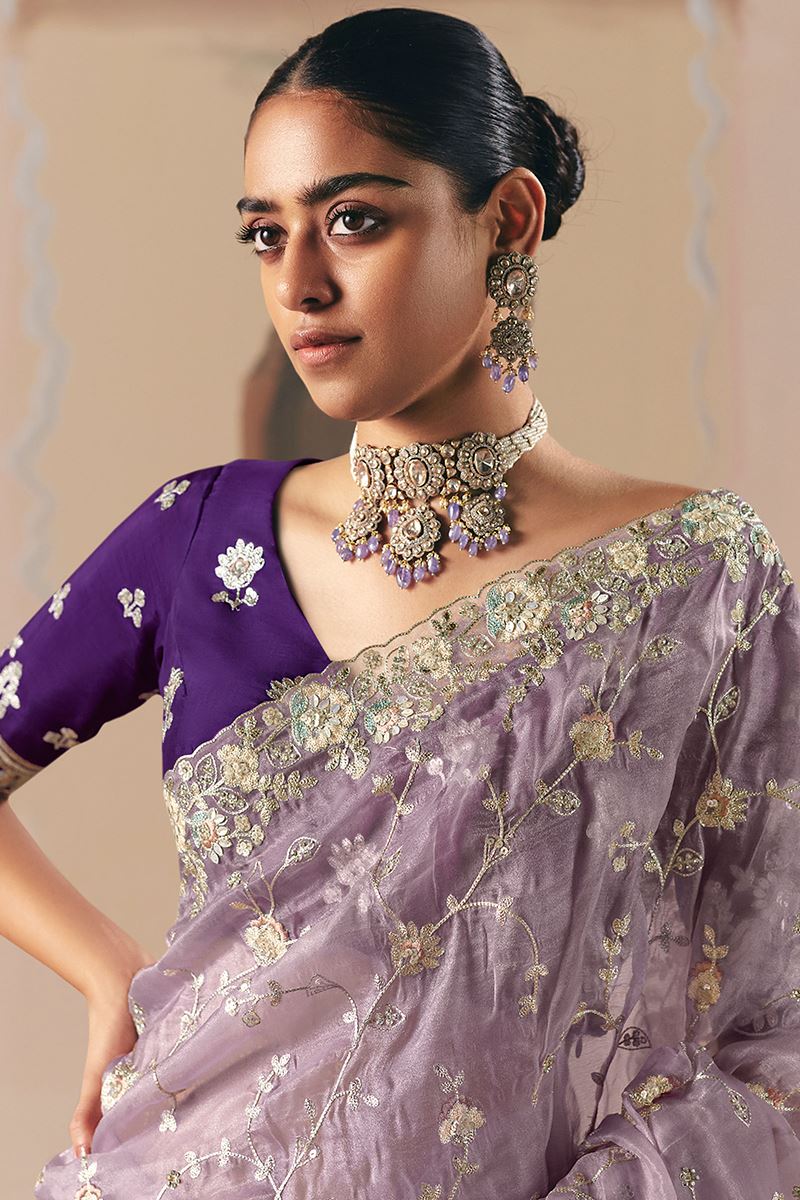 Amazing Premium Fancy Silk Designer Saree for Engagement, Sangeet, and Parties