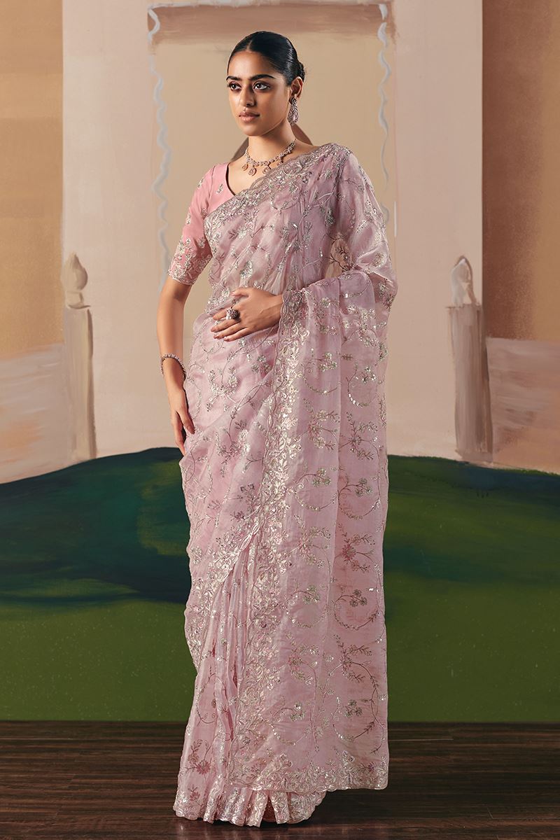 Pretty Premium Fancy Silk Designer Saree for Engagement, Sangeet, and Parties