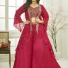 Captivating Rani Pink Designer Palazzo Suit for Wedding and Reception