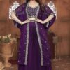 Pretty Purple Designer Palazzo Suit for Wedding and Reception
