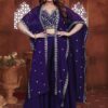 Purple Designer Palazzo Suit for Wedding and Reception