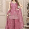 Heavenly Light Pink Designer Gharara Suit for Engagement and Reception