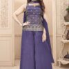 Pretty Purple Designer Palazzo Suit for Wedding and Reception